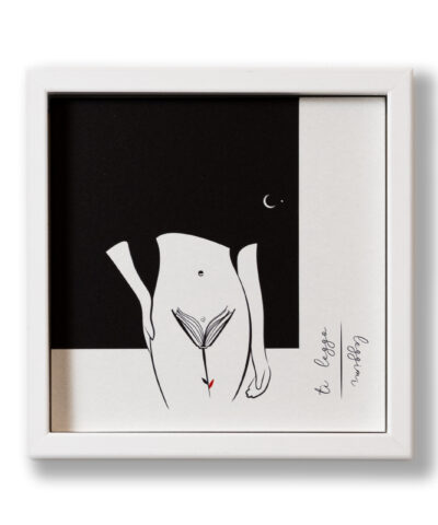 Ti leggo / Leggimi - cornice bianca